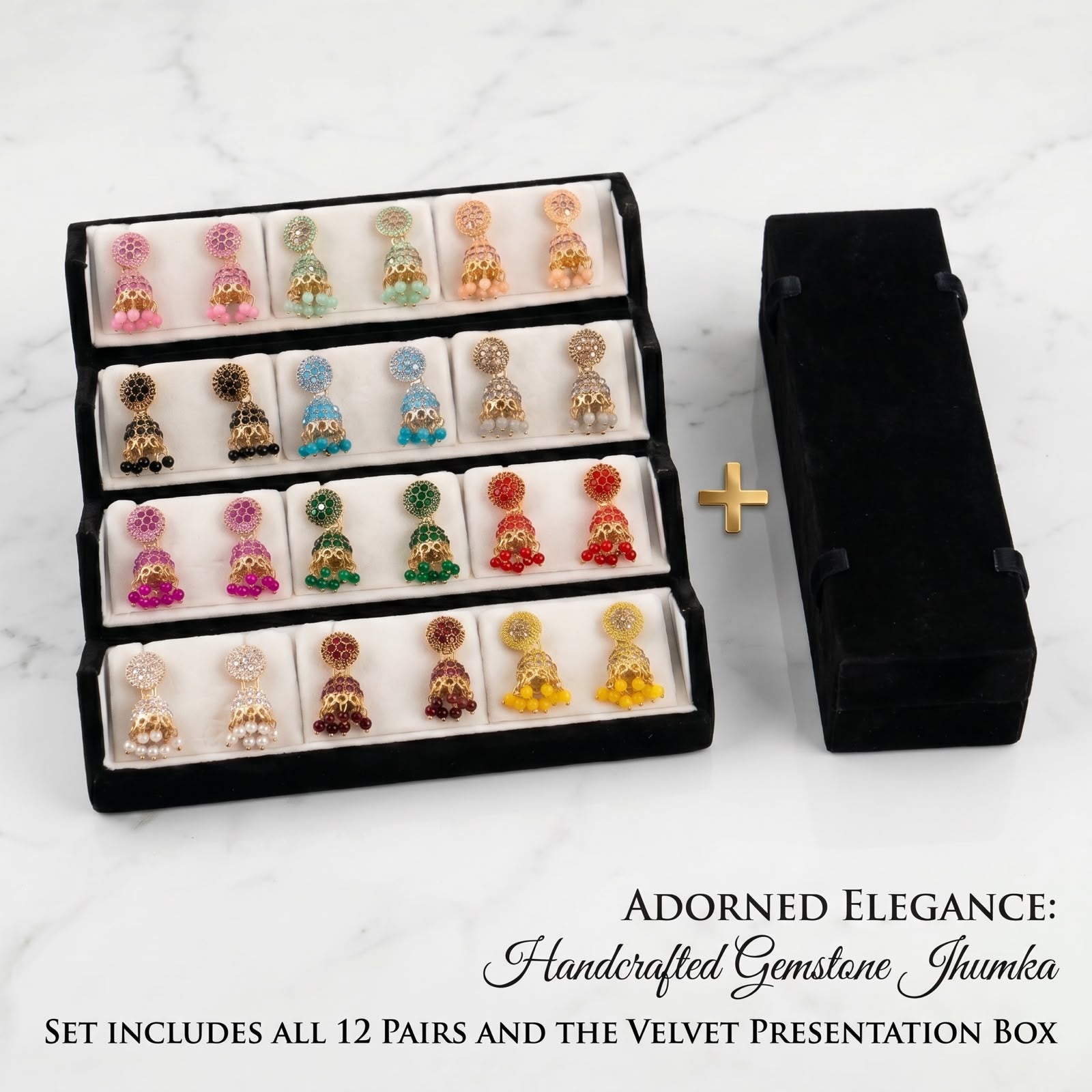 Traditional Gold Plated Jhumka Earrings for Women