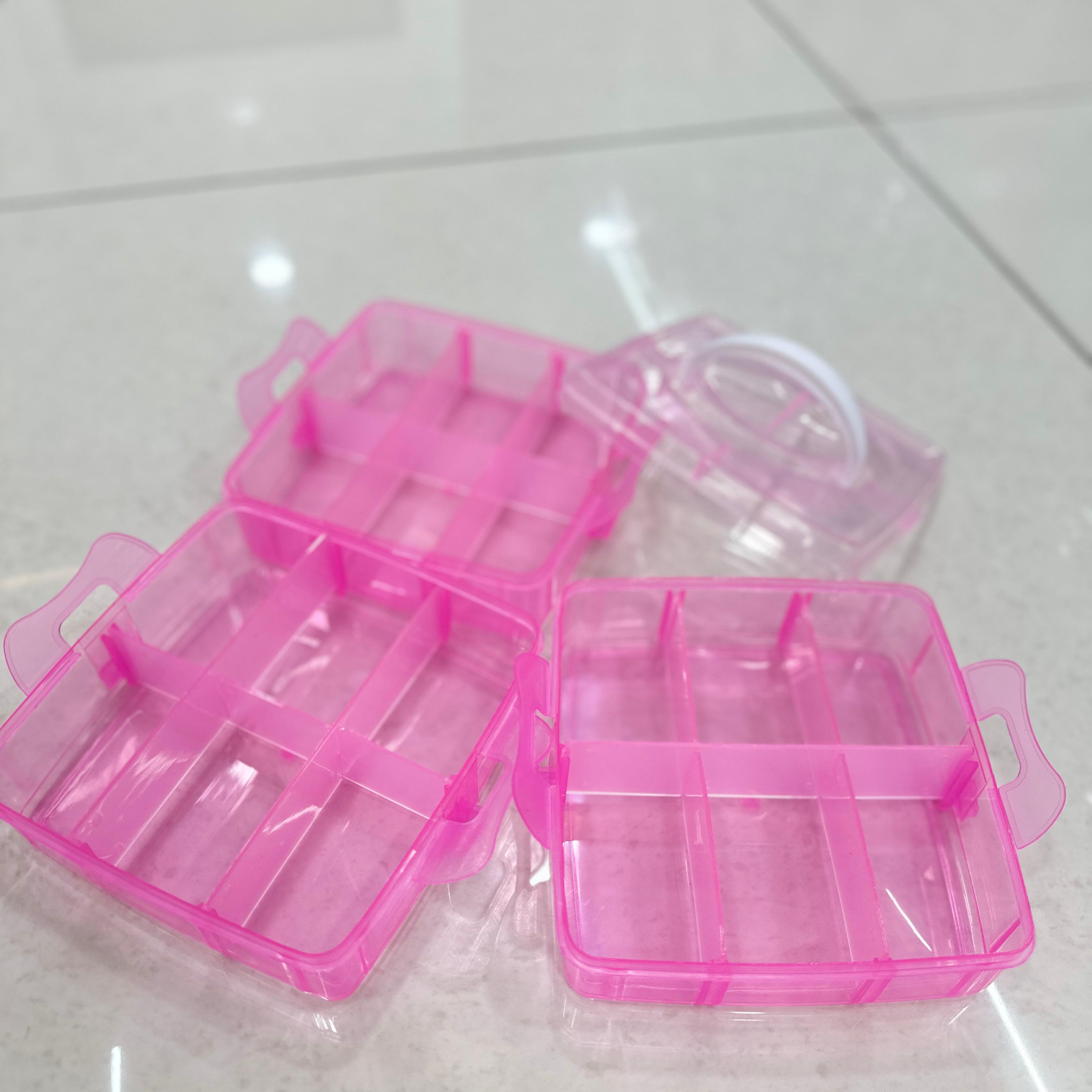 18 Layered Pink Color Jewellery Box / Multipurpose Use Box.