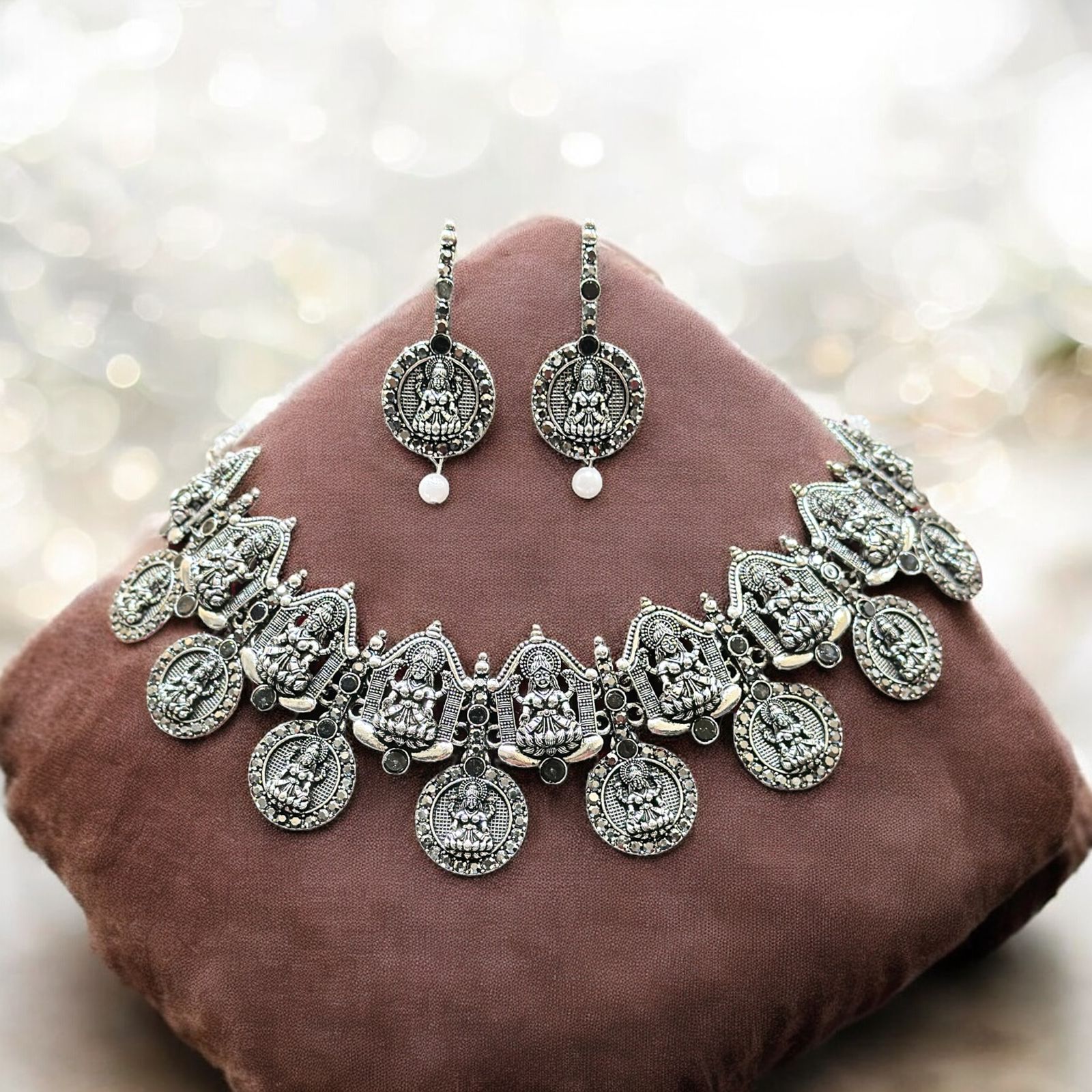 Lakshmiji choker Silver for women
