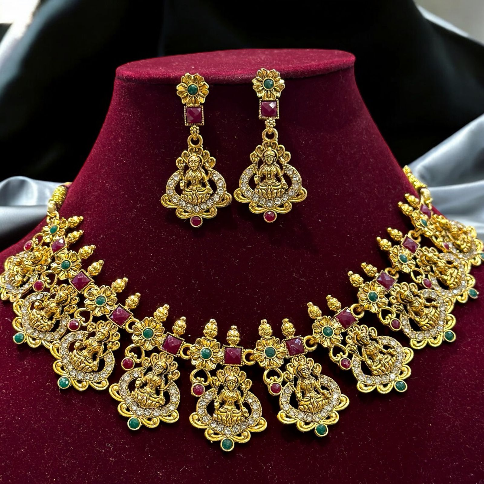 Necklace and earing Diamond combo for women