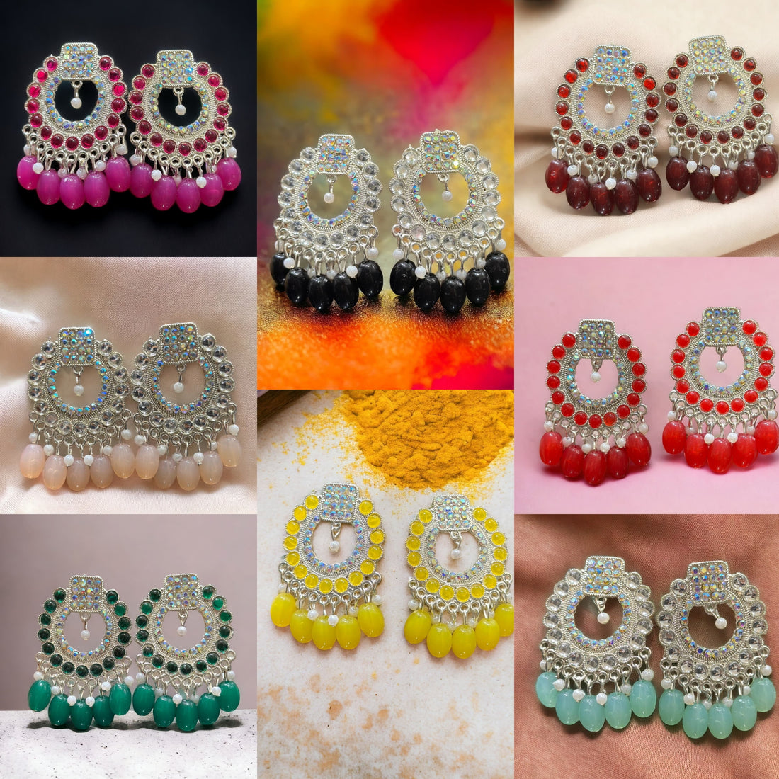 Colorfull Earrings combo for This Wedding Season.