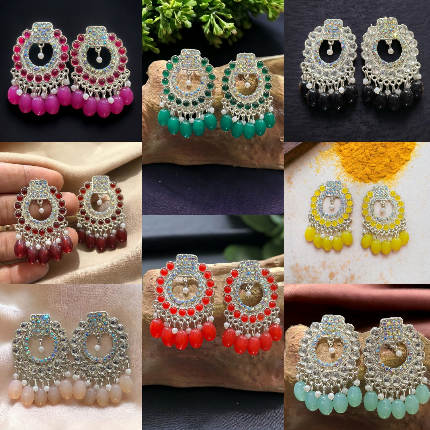 Colorfull Earrings combo for This Wedding Season.