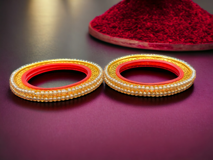 Diamond Studded Bangle set for Women