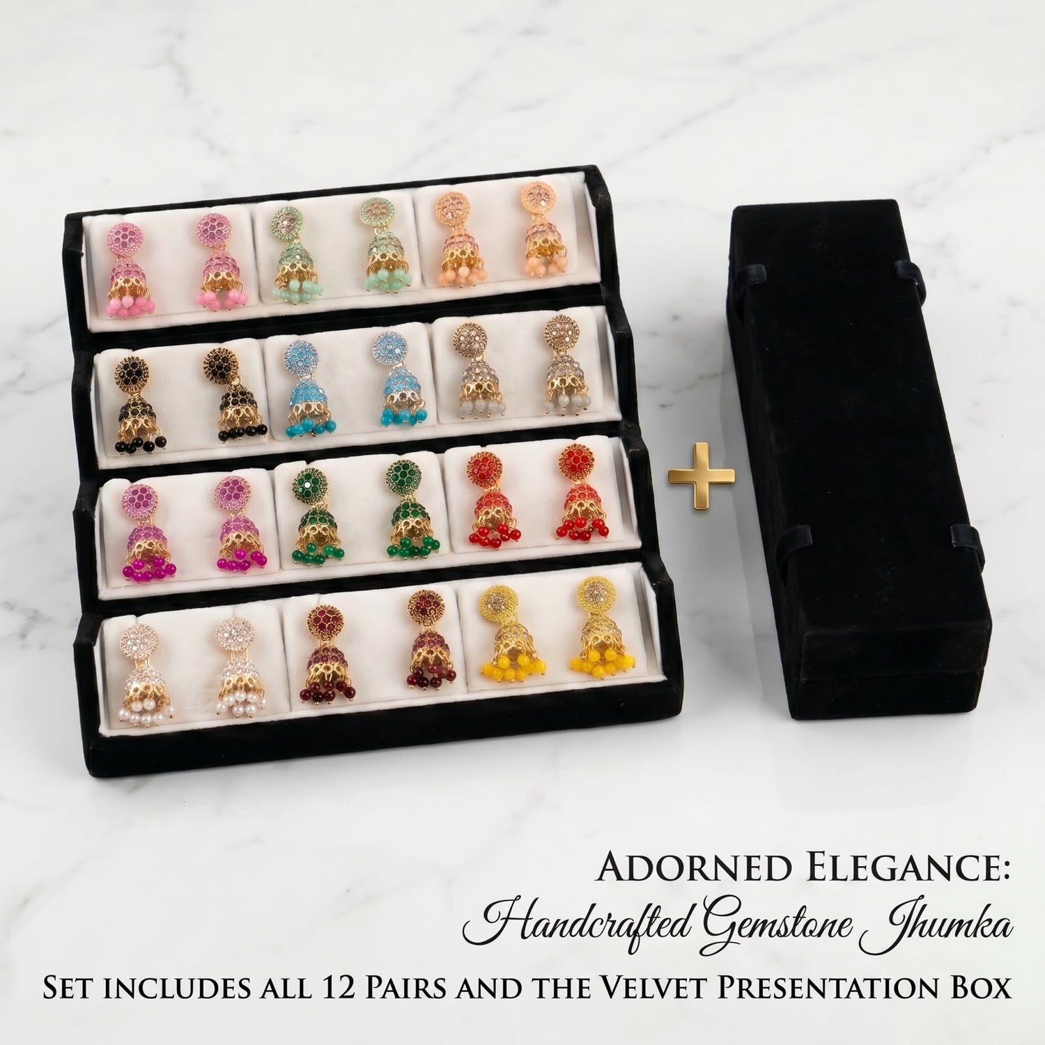 Traditional Gold Plated Jhumka Earrings for Women