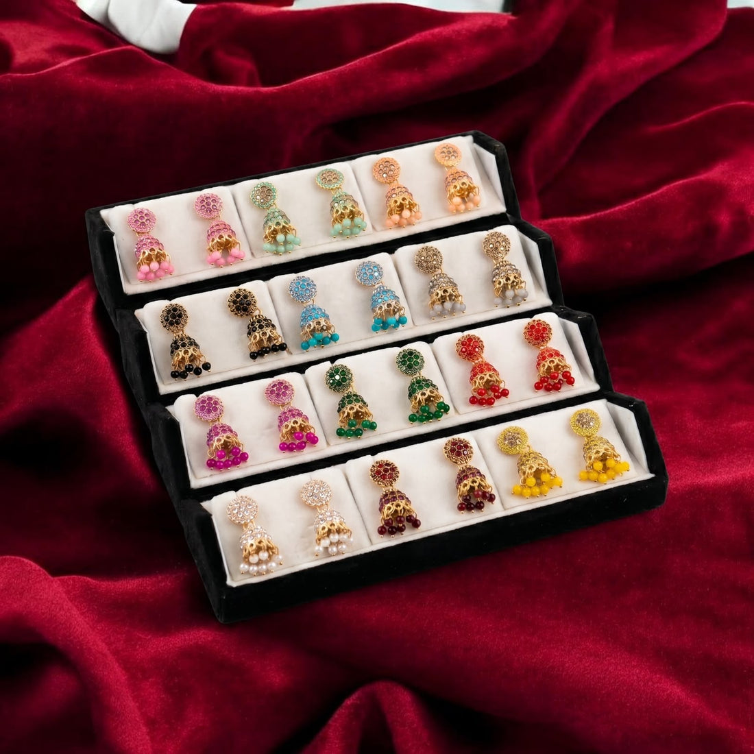 Traditional Gold Plated Jhumka Earrings for Women