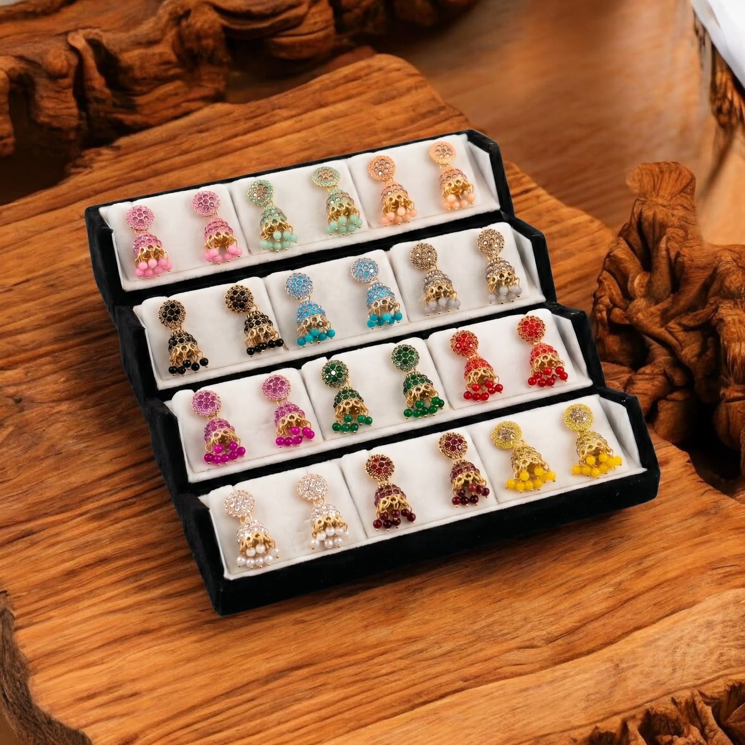 Traditional Gold Plated Jhumka Earrings for Women