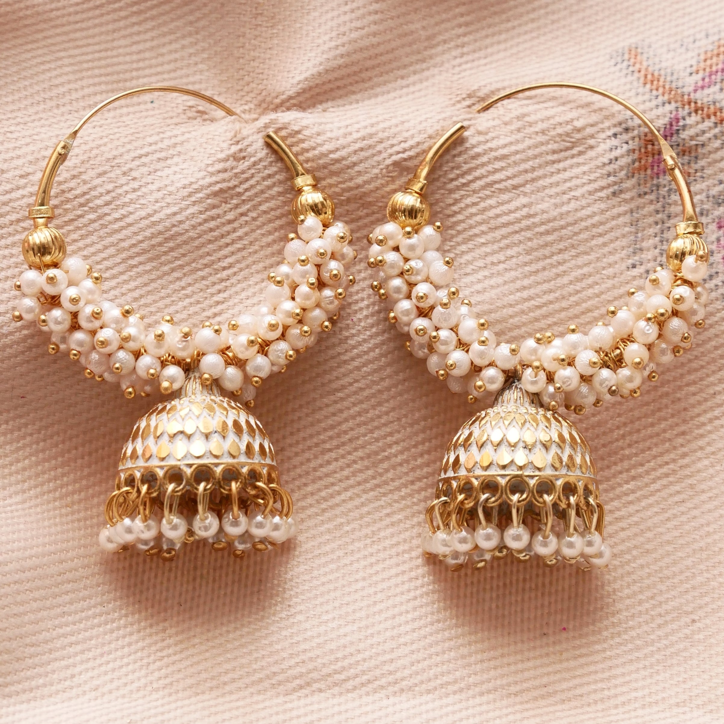 Wedding Combo of 6 Pair Jhumka earrings for Girls and Women.