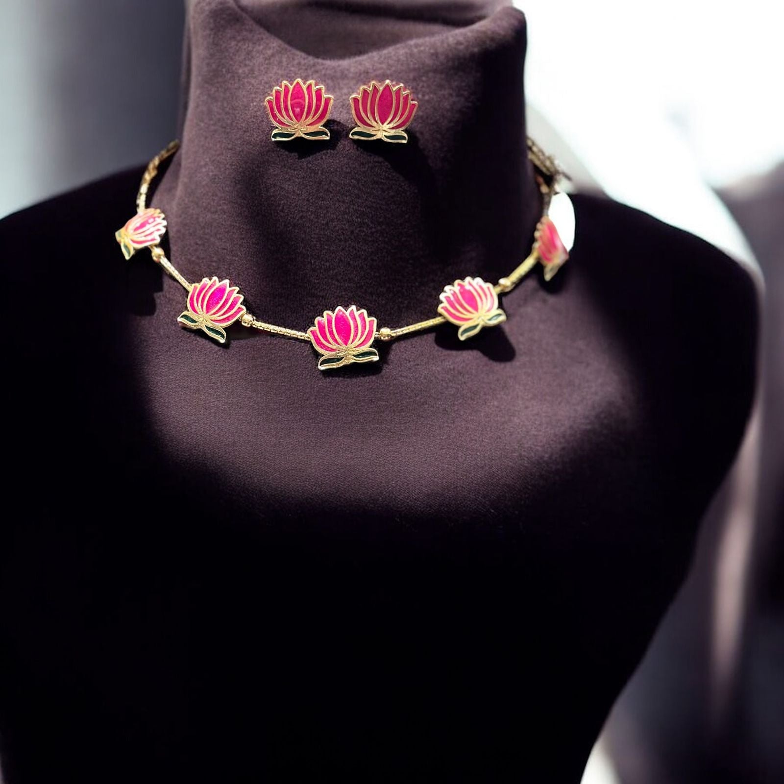 Pack of 6 Lotus necklace for women and girls