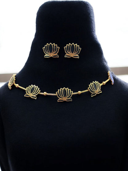 Pack of 6 Lotus necklace for women and girls