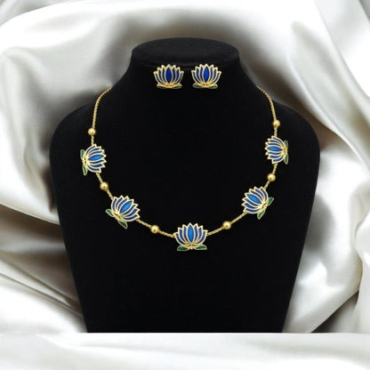 Pack of 6 Lotus necklace for women and girls
