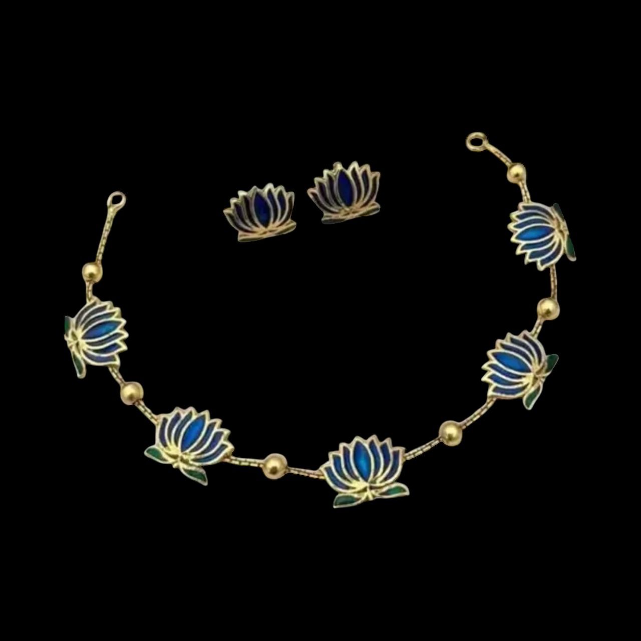 Pack of 6 Lotus necklace for women and girls