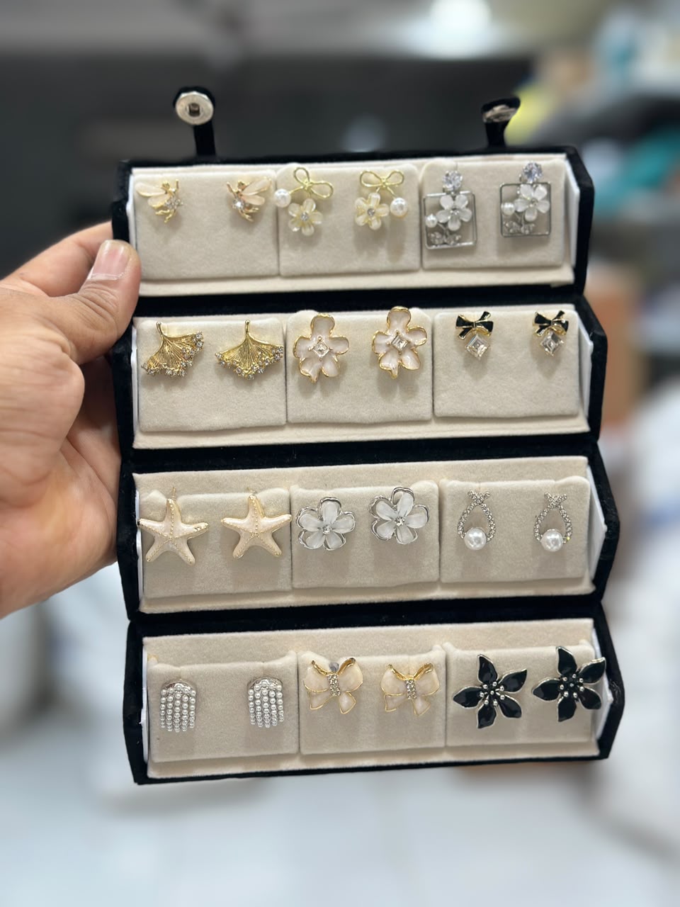 Premium 12 Pairs Stylish Earrings Set for Women | Trendy Fashion Jewellery Collection