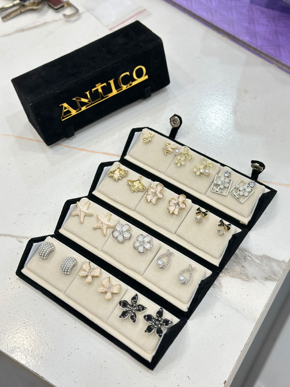 Premium 12 Pairs Stylish Earrings Set for Women | Trendy Fashion Jewellery Collection