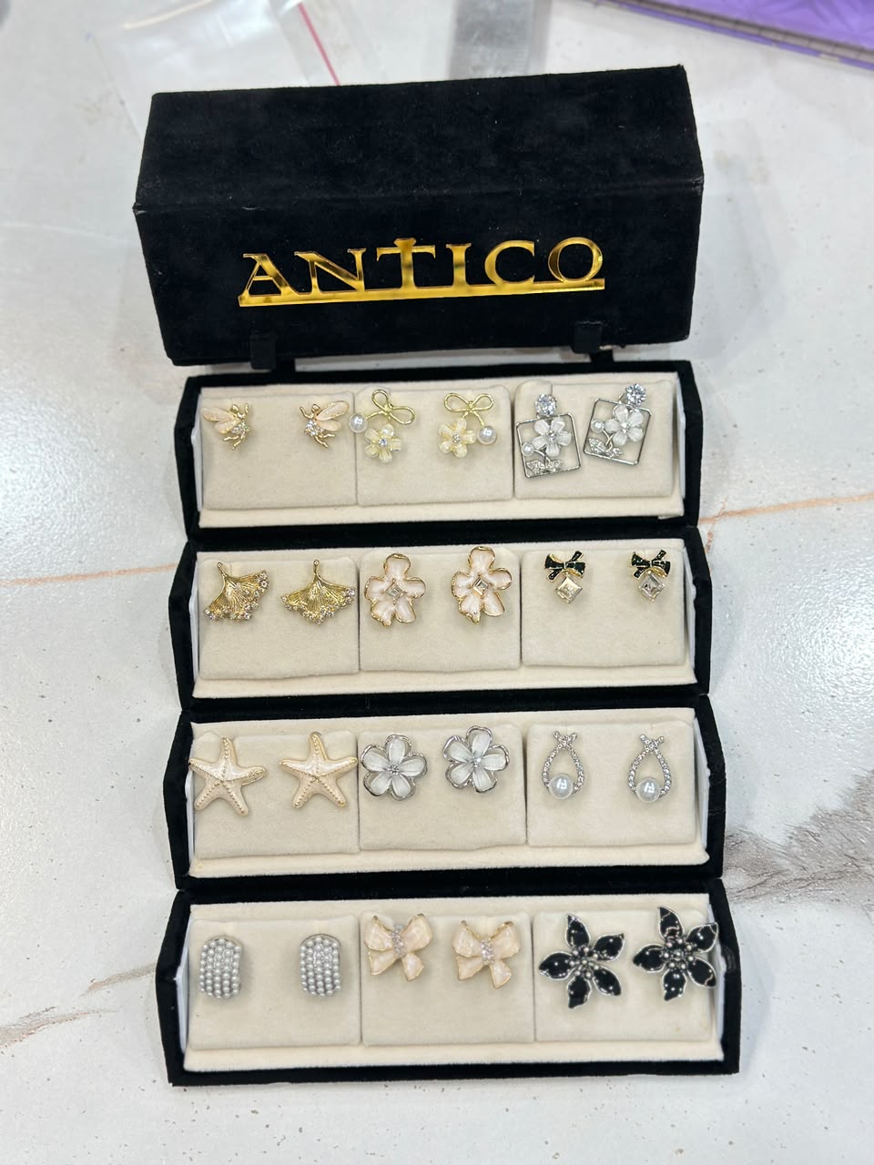 Premium 12 Pairs Stylish Earrings Set for Women | Trendy Fashion Jewellery Collection