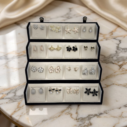 Premium 16 Pairs Earrings Set for Women | Trendy Floral, Pearl &amp; Bow Fashion Jewellery Collection